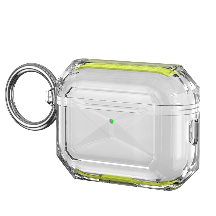 For AirPods Pro 3 Contrast Color Transparent TPU Earphone Protective Case