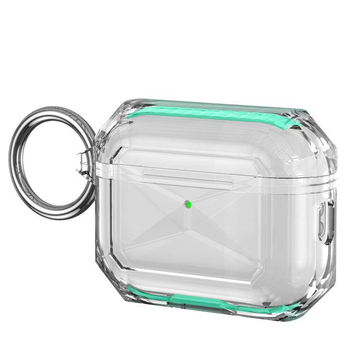 For AirPods Pro 3 Contrast Color Transparent TPU Earphone Protective Case