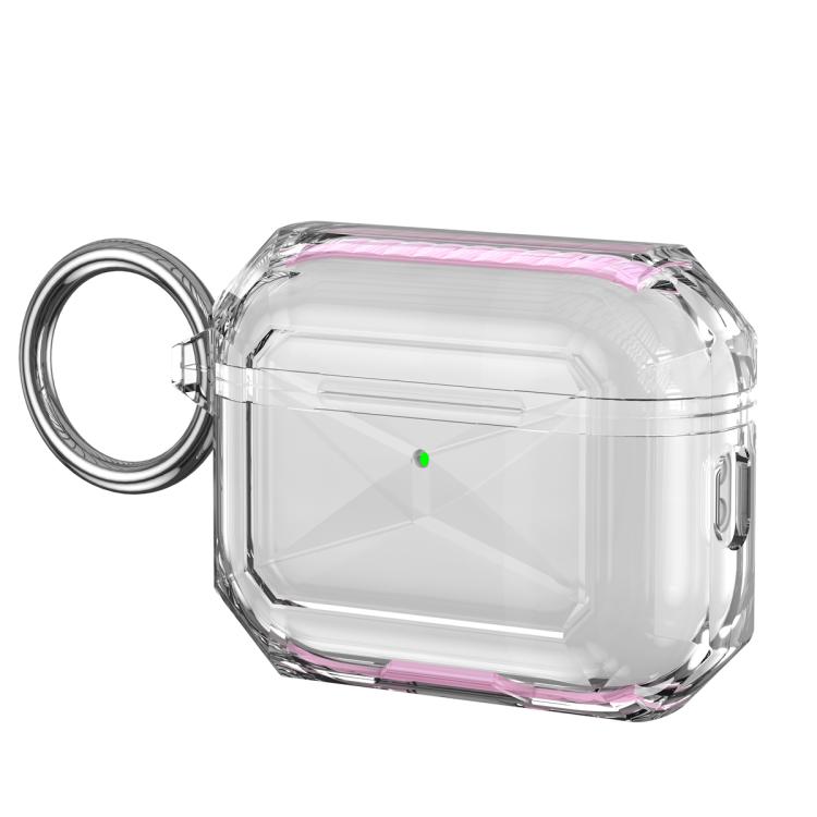 For AirPods Pro 3 Contrast Color Transparent TPU Earphone Protective Case