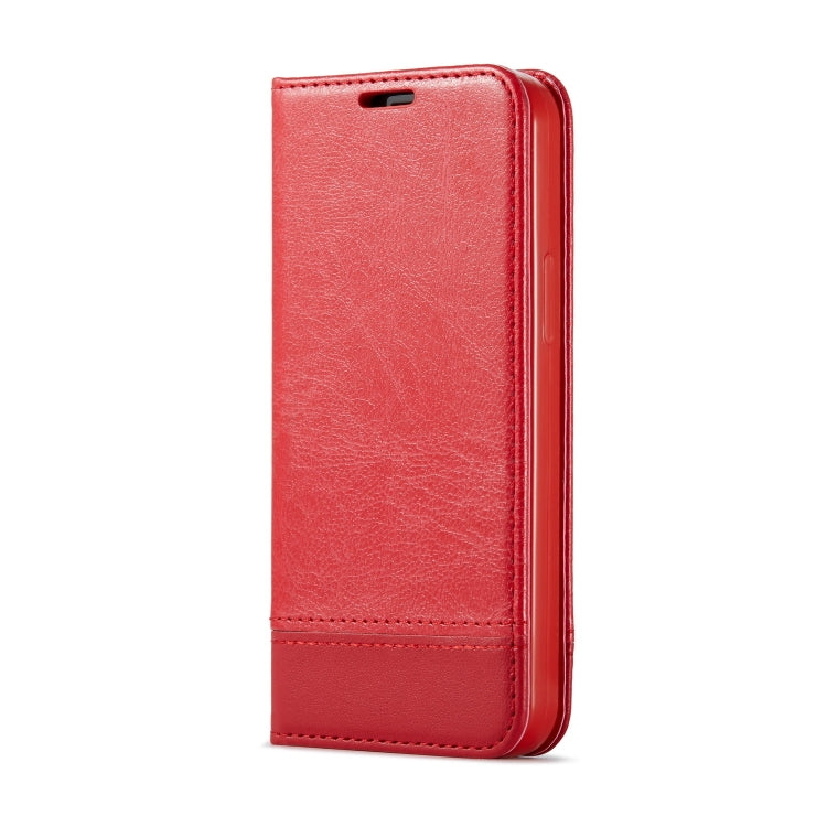 For iPhone 12 mini Double-sided Absorption Splicing Horizontal Flip Leather Case with Holder & Card Slots & Lanyard