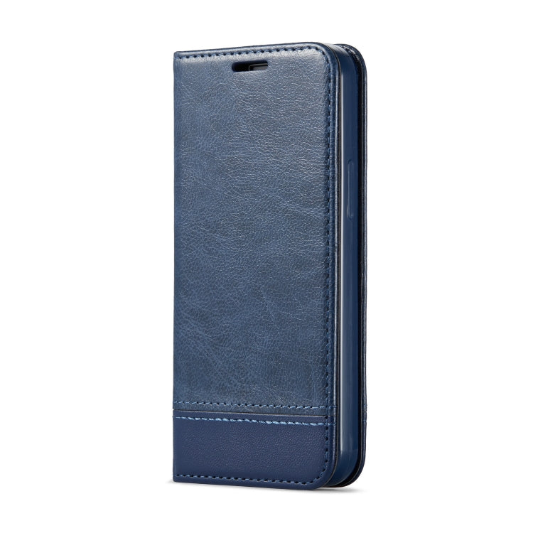 For iPhone 12 mini Double-sided Absorption Splicing Horizontal Flip Leather Case with Holder & Card Slots & Lanyard