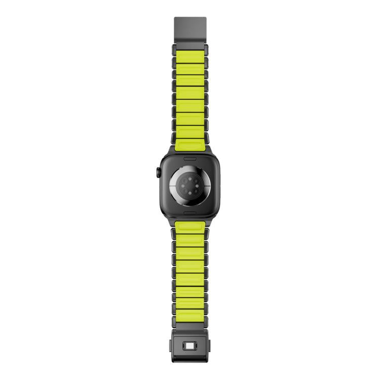 For Apple Watch 46mm / 49mm / 45mm / 44mm Magnetic Norman Buckle Integrated One-bead Stainless Steel Watch Band