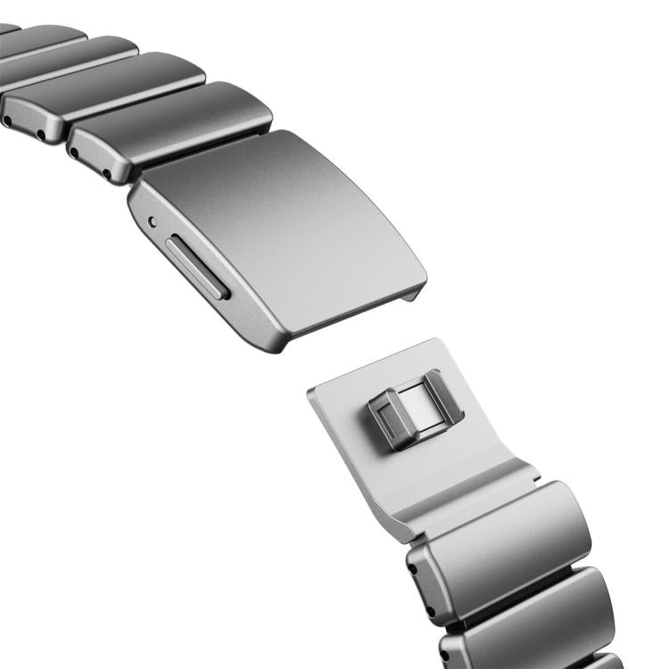 For Apple Watch 46mm / 49mm / 45mm / 44mm Magnetic Norman Buckle Integrated One-bead Stainless Steel Watch Band