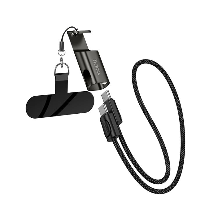 hoco X126 35cm Type-C to Type-C Experto 60W Phone Holder & Lanyard & Data Cable