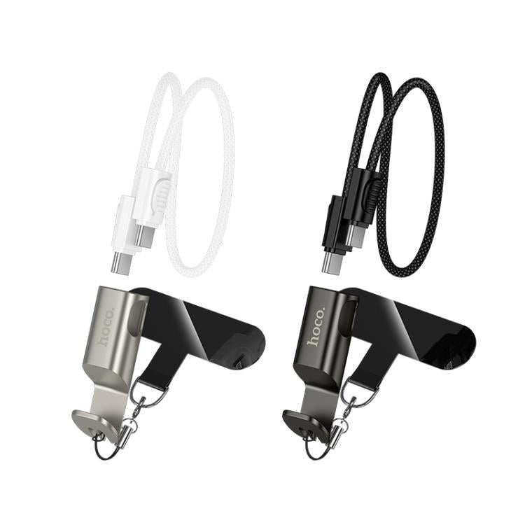 hoco X126 35cm Type-C to Type-C Experto 60W Phone Holder & Lanyard & Data Cable