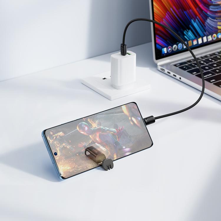 hoco X126 35cm Type-C to Type-C Experto 60W Phone Holder & Lanyard & Data Cable