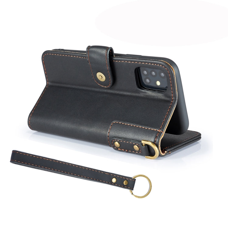 For Samsung Galaxy Note20 Cowhide Texture Horizontal Flip Leather Case with Holder & Card Slots & Wallet & Lanyard