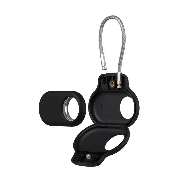 For Samsung Galaxy SmartTag Positioning Tracker Steel Wire Silicone Protective Cover
