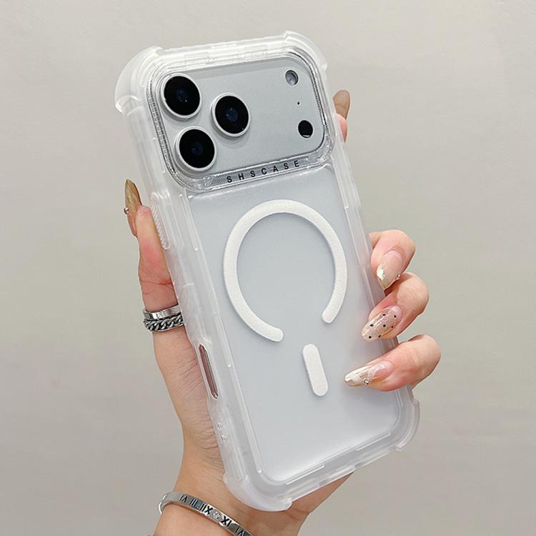 For iPhone 17 Pro Max Transparent Matte TPU Hybrid PC 3-in-1 MagSafe Phone Case