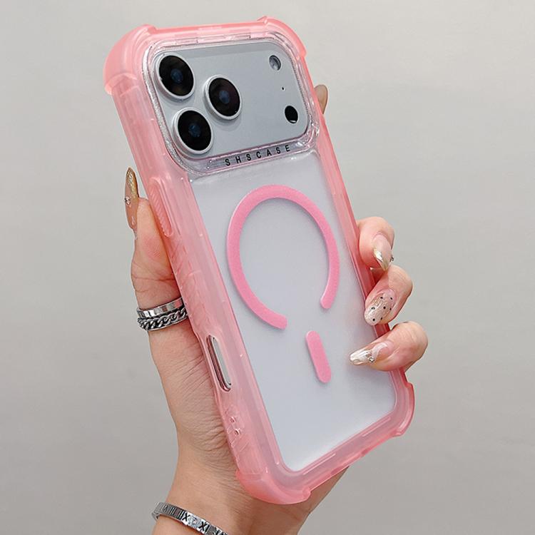 For iPhone 17 Pro Max Transparent Matte TPU Hybrid PC 3-in-1 MagSafe Phone Case