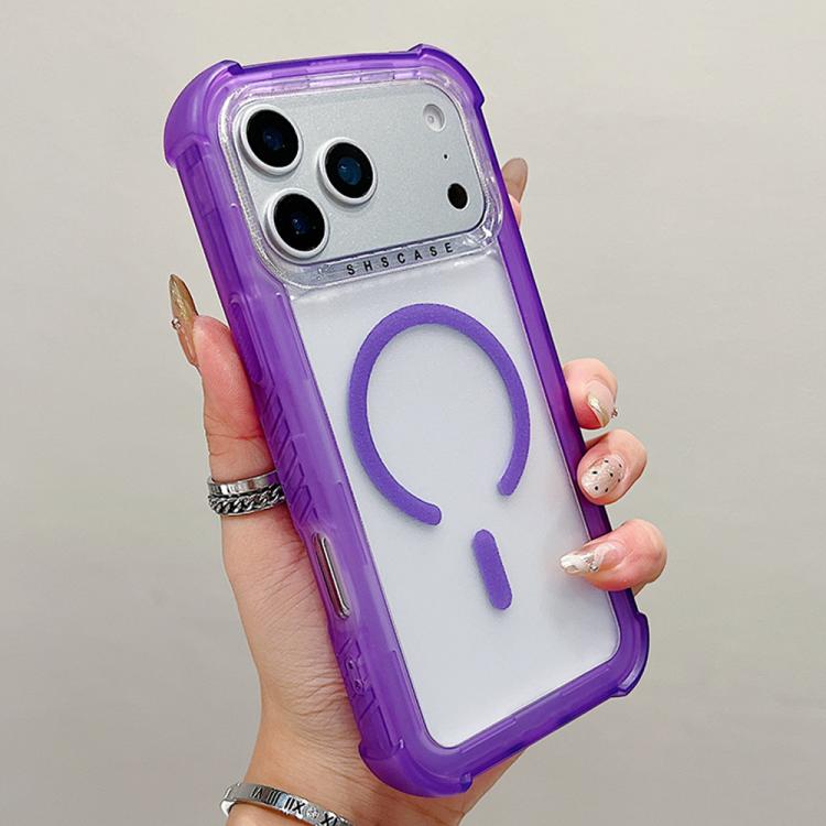 For iPhone 17 Pro Max Transparent Matte TPU Hybrid PC 3-in-1 MagSafe Phone Case