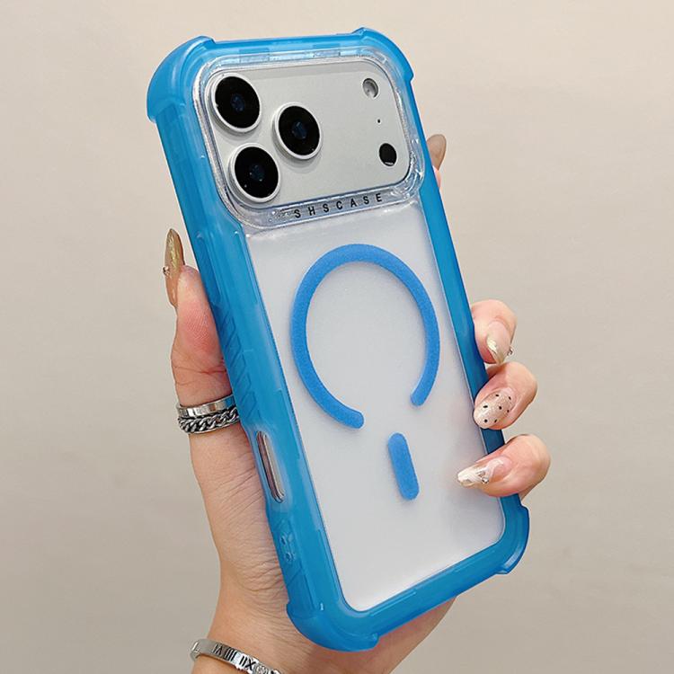 For iPhone 17 Pro Max Transparent Matte TPU Hybrid PC 3-in-1 MagSafe Phone Case