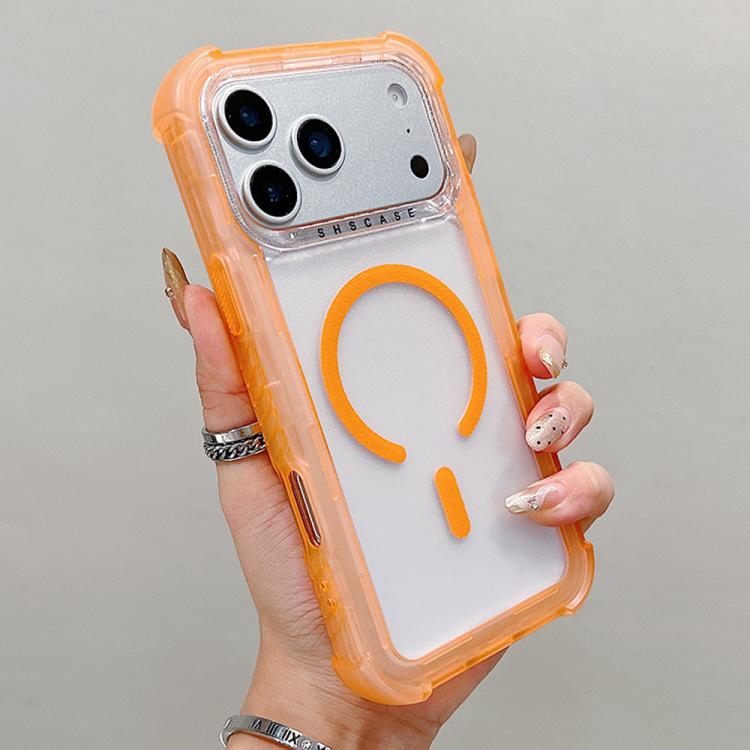 For iPhone 17 Pro Max Transparent Matte TPU Hybrid PC 3-in-1 MagSafe Phone Case