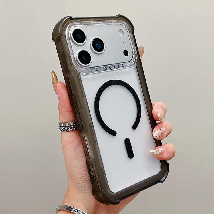 For iPhone 17 Pro Transparent Matte TPU Hybrid PC 3-in-1 MagSafe Phone Case