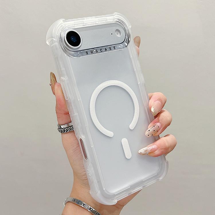 For iPhone Air Transparent Matte TPU Hybrid PC 3-in-1 MagSafe Phone Case