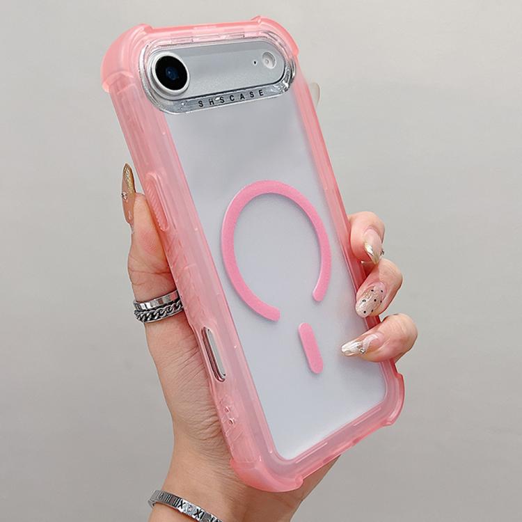 For iPhone Air Transparent Matte TPU Hybrid PC 3-in-1 MagSafe Phone Case