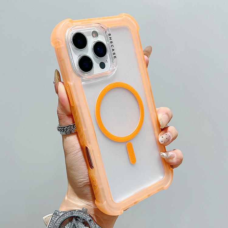 For iPhone 16 Pro Max Transparent Matte TPU Hybrid PC 3-in-1 MagSafe Phone Case