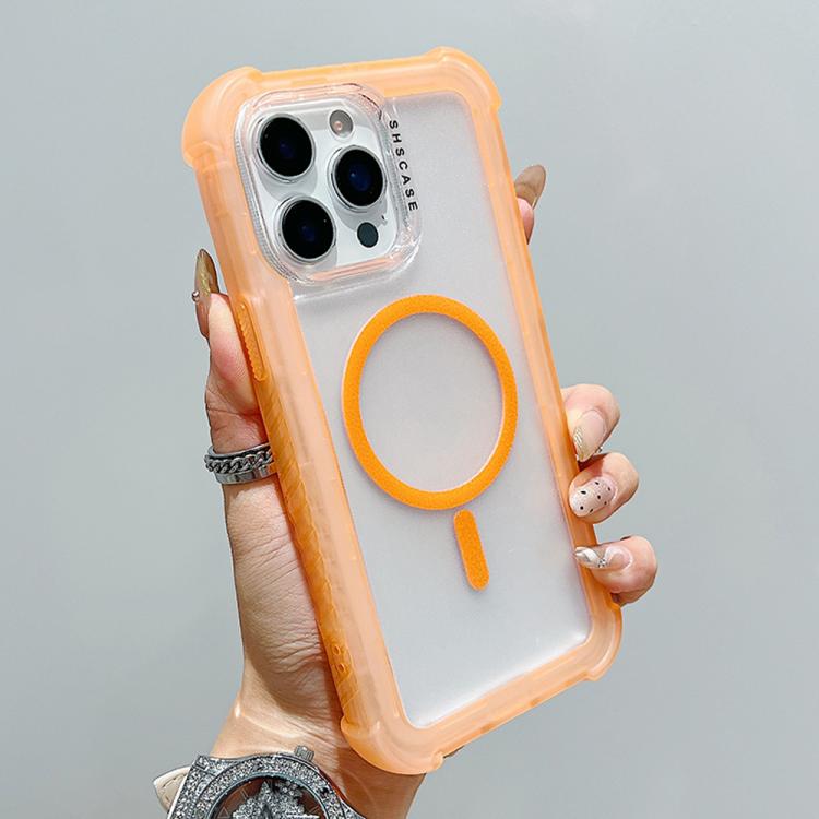 For iPhone 12 Pro Max Transparent Matte TPU Hybrid PC 3-in-1 MagSafe Phone Case