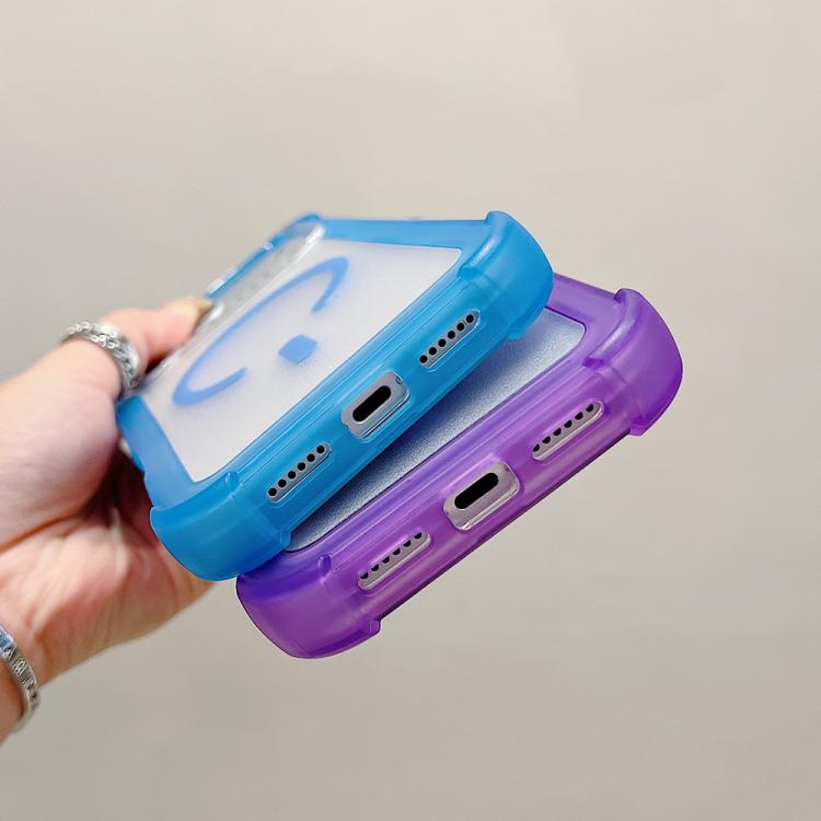 For iPhone 13 Pro Max Transparent Matte TPU Hybrid PC 3-in-1 MagSafe Phone Case