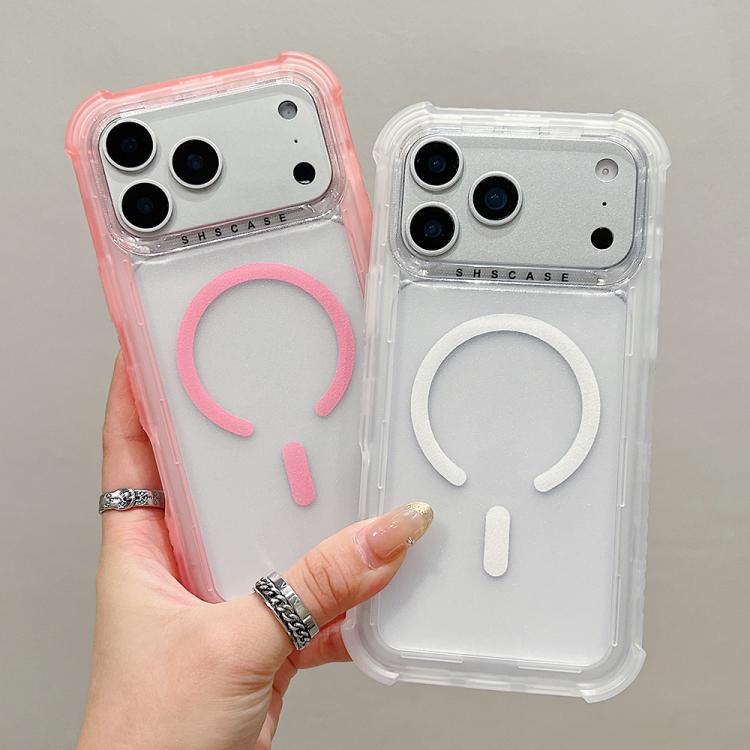 For iPhone 17 Pro Max Transparent Matte TPU Hybrid PC 3-in-1 MagSafe Phone Case