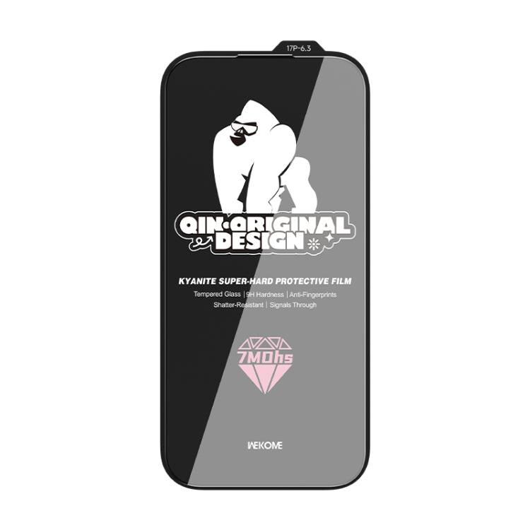 For iPhone 17 Pro WK WTP-129 Qin-Original Design 9D Curved Kyanite Ultra-Hard Tempered Glass Film