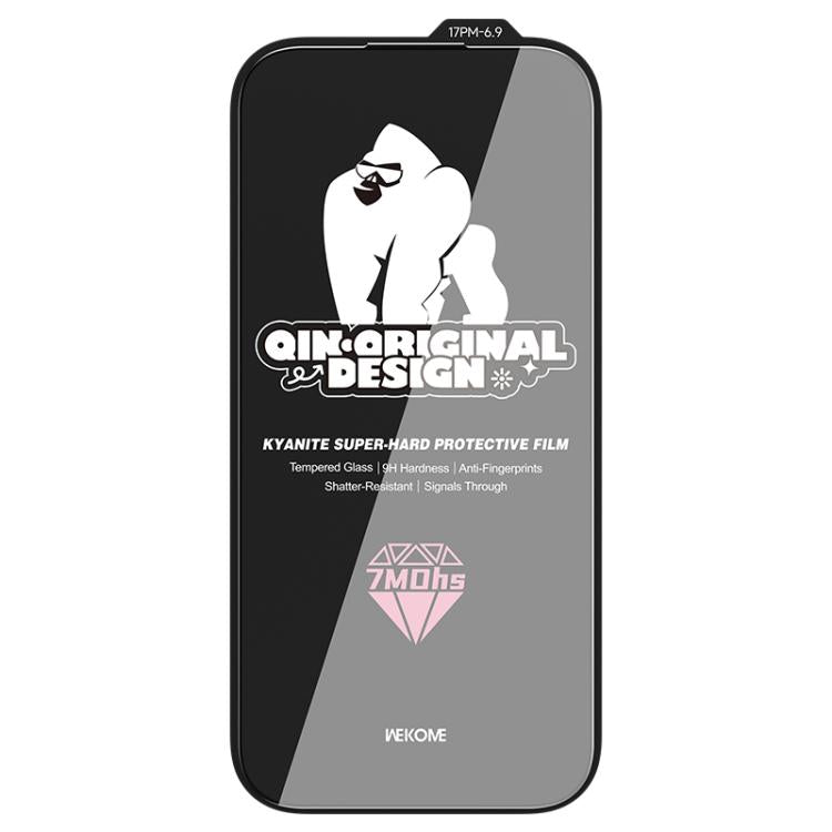 For iPhone 17 Pro Max WK WTP-129 Qin-Original Design 9D Curved Kyanite Ultra-Hard Tempered Glass Film
