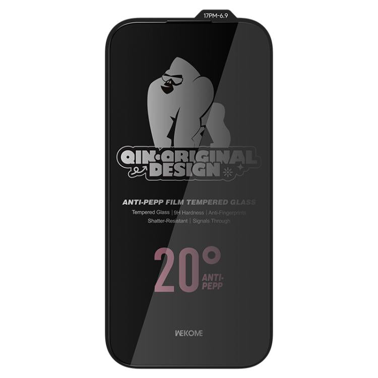 For iPhone 17 Pro Max WK WTP-121 Qin-Original Design 9D Curved 20-degree Privacy Tempered Glass Film
