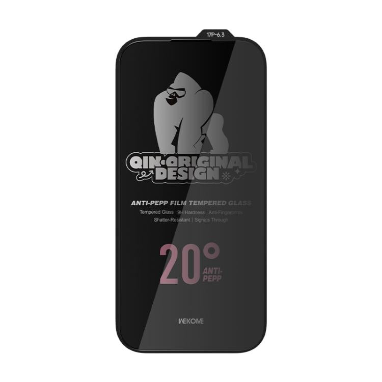 For iPhone 17 Pro WK WTP-121 Qin-Original Design 9D Curved 20-degree Privacy Tempered Glass Film