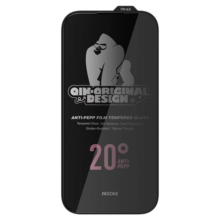 For iPhone Air WK WTP-121 Qin-Original Design 9D Curved 20-degree Privacy Tempered Glass Film