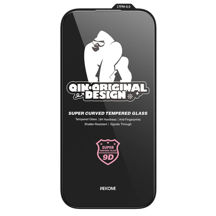 For iPhone 17 Pro Max WK WTP-120 Qin Series 9D Curved Large Arc HD Tempered Glass Film