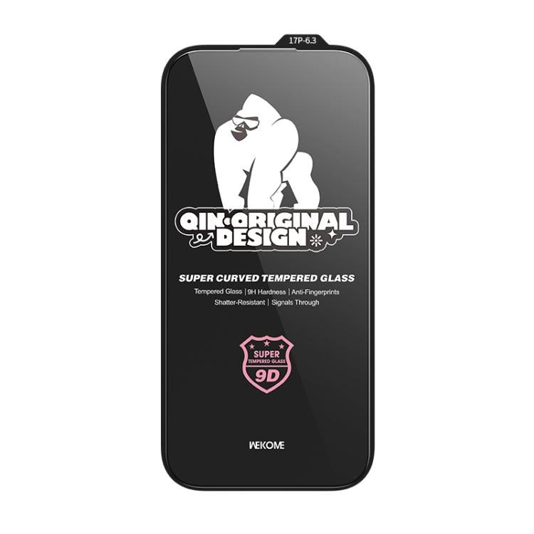 For iPhone 17 Pro WK WTP-120 Qin Series 9D Curved Large Arc HD Tempered Glass Film