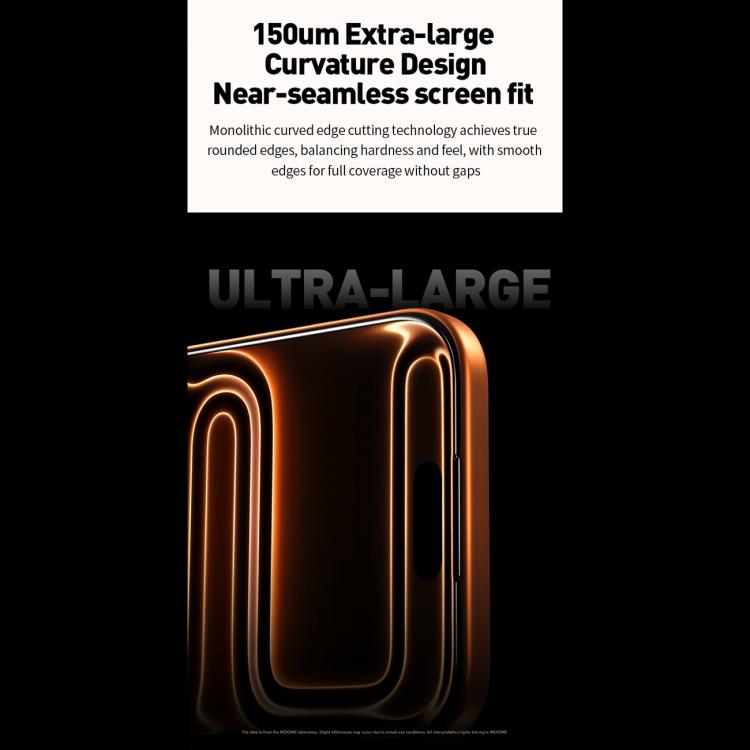 For iPhone 17 Pro WK WTP-120 Qin Series 9D Curved Large Arc HD Tempered Glass Film