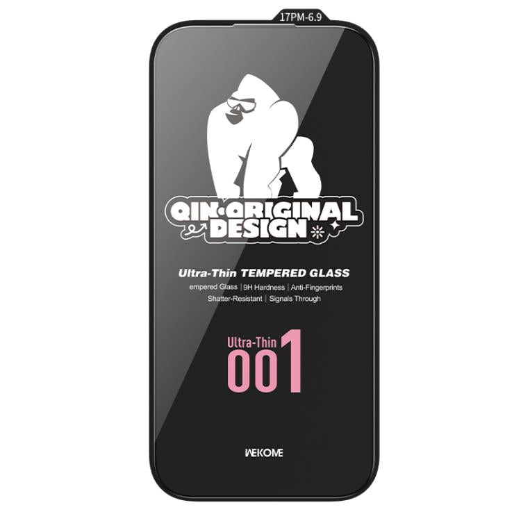 For iPhone 17 Pro Max WK WTP-113 Qin Series 9D Curved Ultra-thin 001 HD Tempered Glass Film