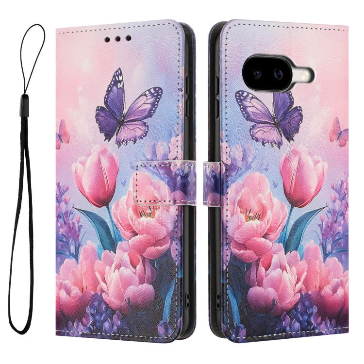 For Google Pixel 10a Color Drawing Pattern Leather Phone Case