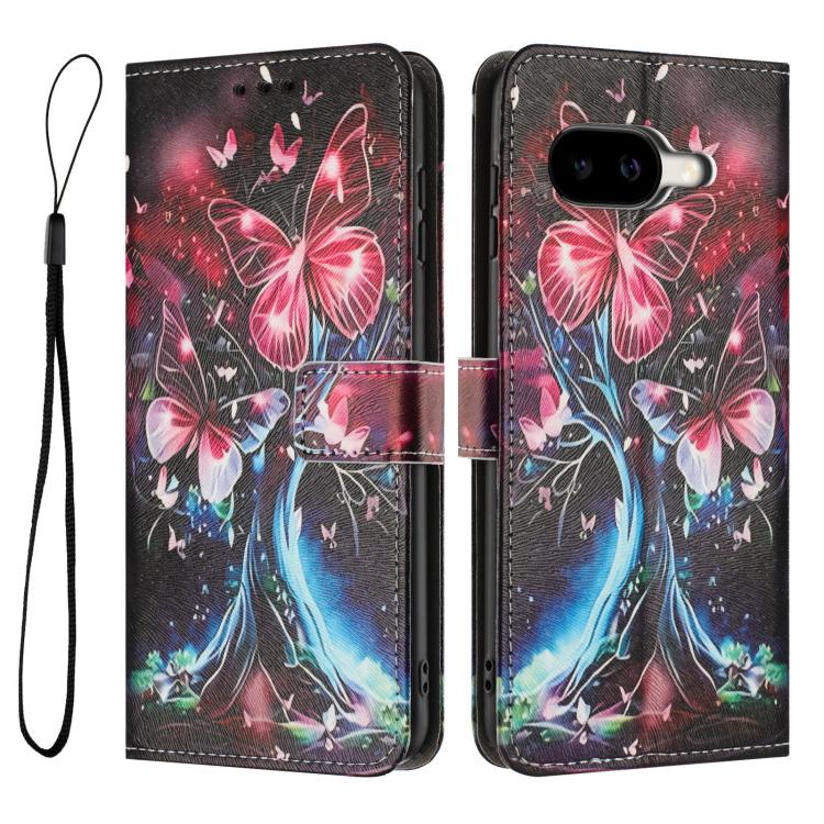 For Google Pixel 10a Color Drawing Pattern Leather Phone Case