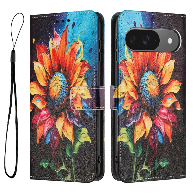 For Google Pixel 11 / 11 Pro Color Drawing Pattern Leather Phone Case