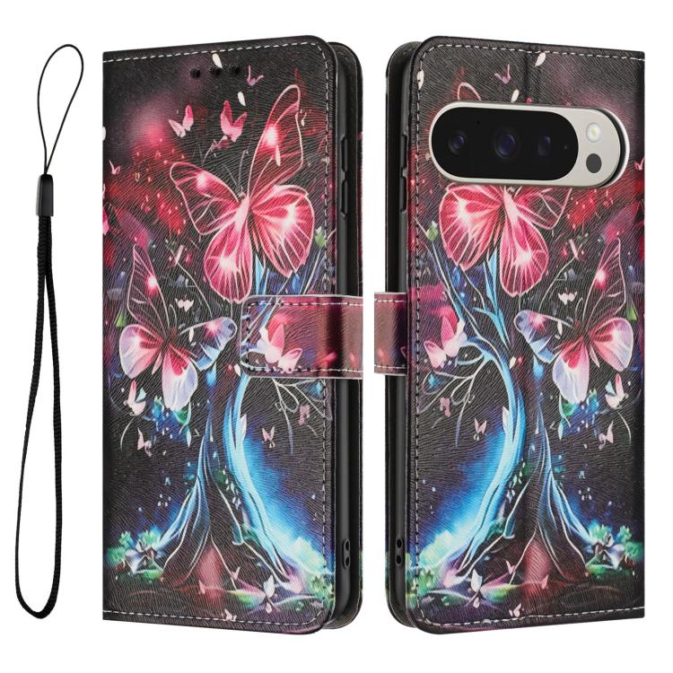 For Google Pixel 11 Pro XL Color Drawing Pattern Leather Phone Case
