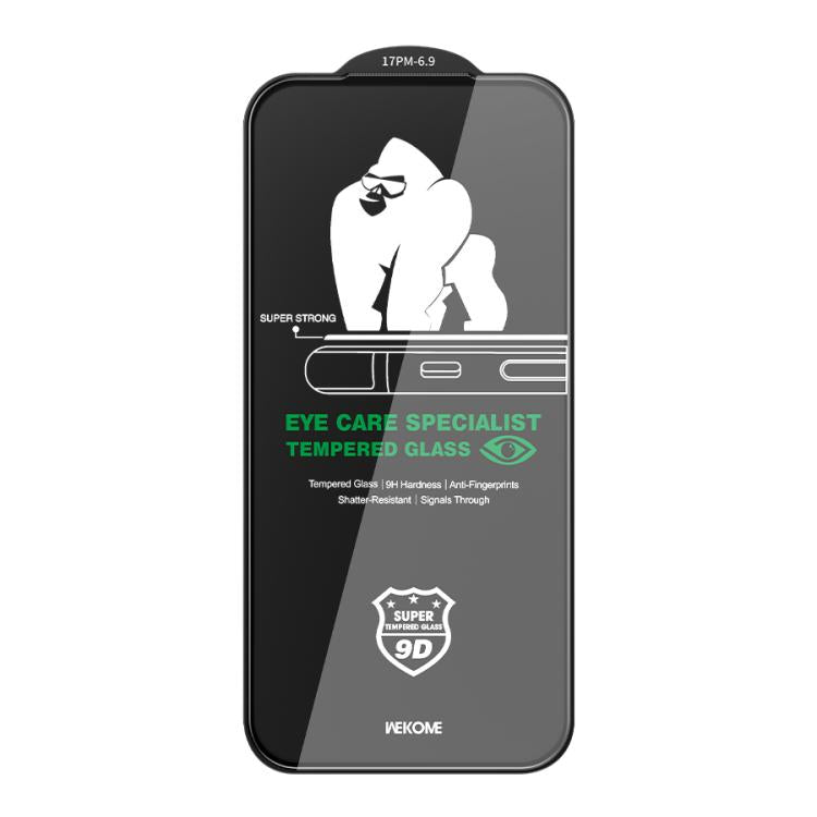 For iPhone 17 Pro Max WK WTP-131 Qin Series 9D Curved Light-Filtering Eye-Caring HD Tempered Glass Film