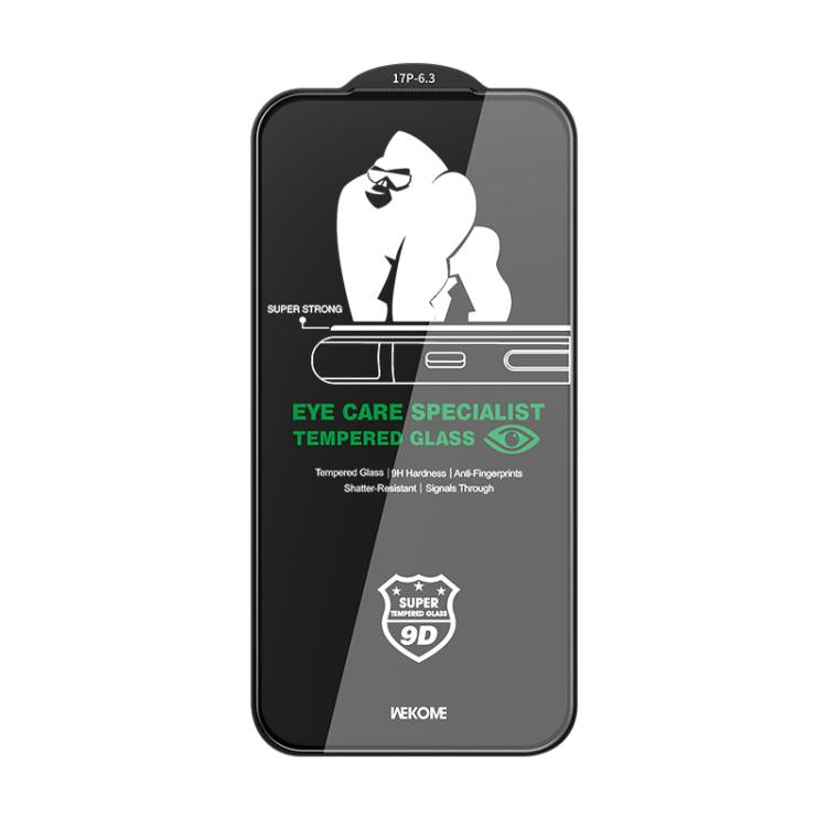 For iPhone 17 Pro WK WTP-131 Qin Series 9D Curved Light-Filtering Eye-Caring HD Tempered Glass Film
