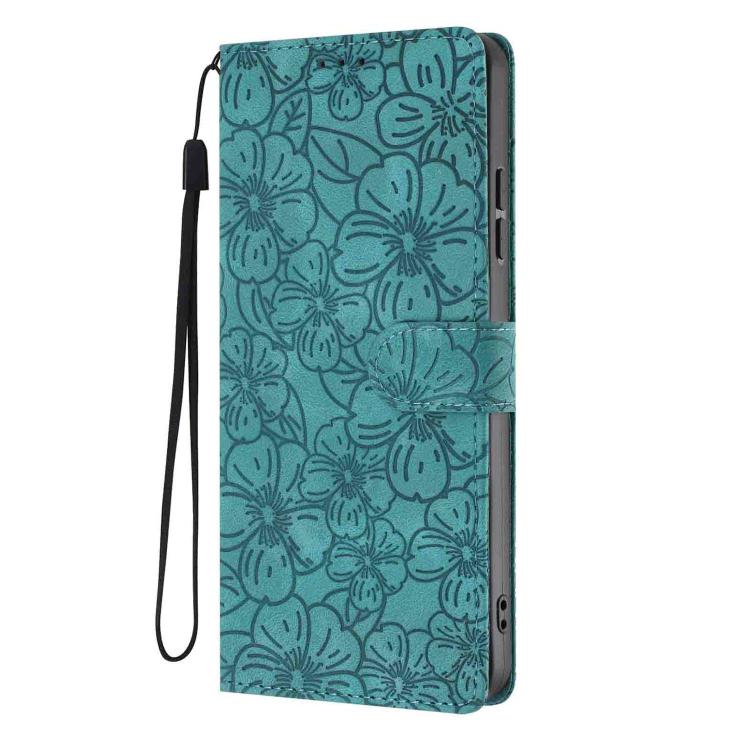 For Xiaomi 17 Pro Cherry Blossoms Embossed Leather Phone Case