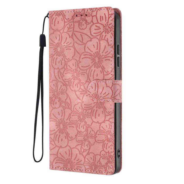 For Xiaomi 17 Pro Max Cherry Blossoms Embossed Leather Phone Case