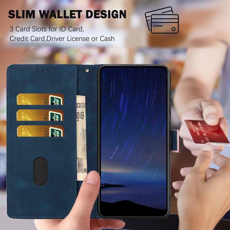 For Redmi 13C 4G Cherry Blossoms Embossed Leather Phone Case