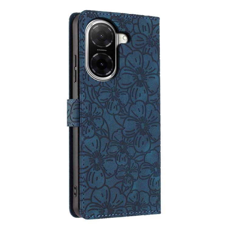 For Redmi A5 4G EU 173.3mm Cherry Blossoms Embossed Leather Phone Case
