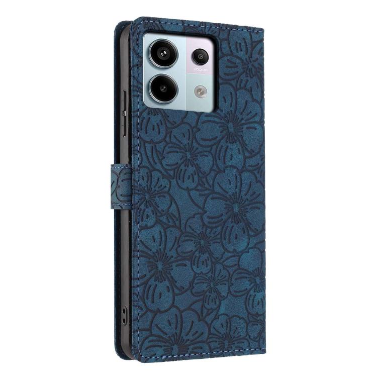 For Redmi Note 13 Pro 5G Cherry Blossoms Embossed Leather Phone Case