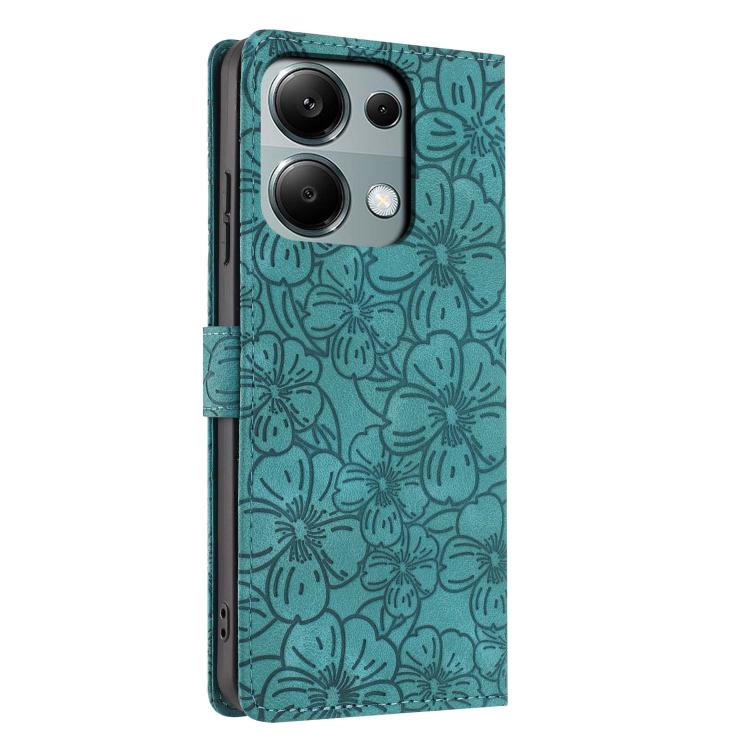For Redmi Note 13 Pro 4G Cherry Blossoms Embossed Leather Phone Case