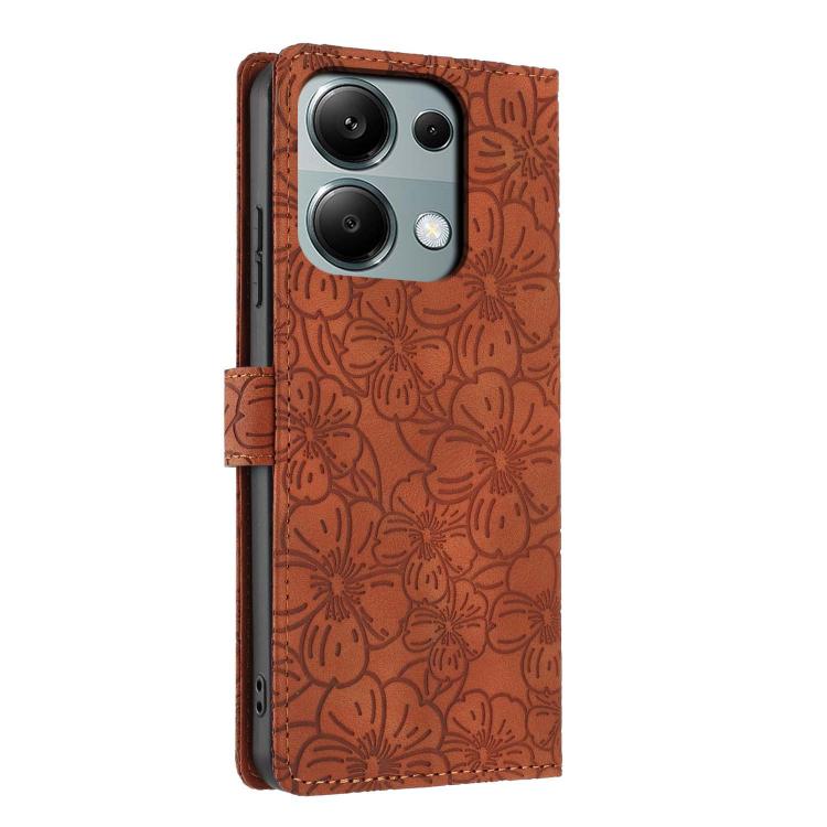For Redmi Note 13 Pro 4G Cherry Blossoms Embossed Leather Phone Case