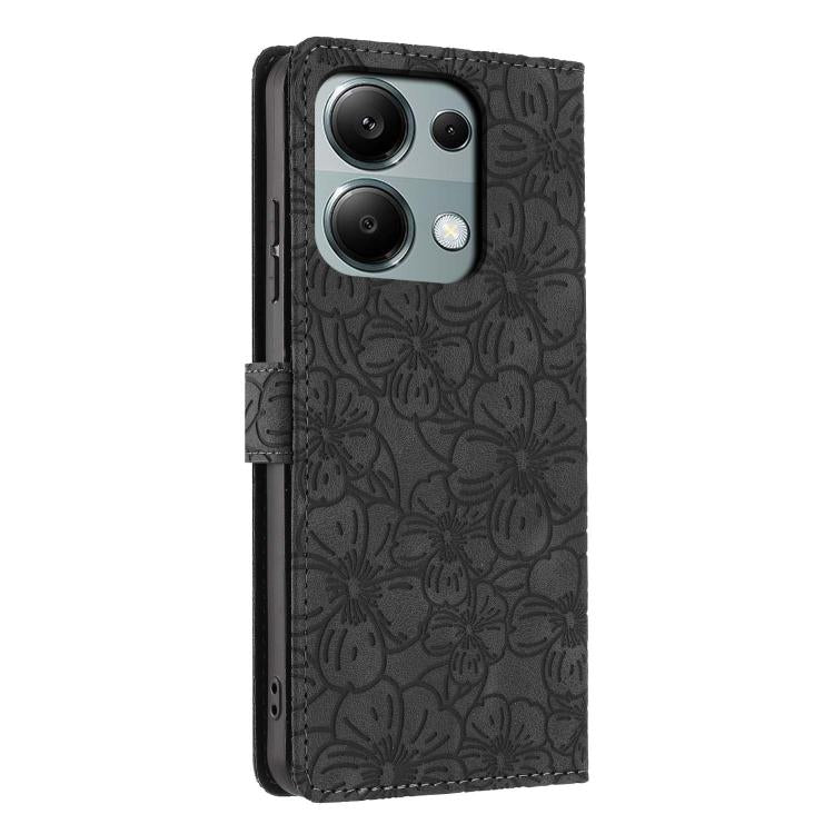 For Redmi Note 13 Pro 4G Cherry Blossoms Embossed Leather Phone Case