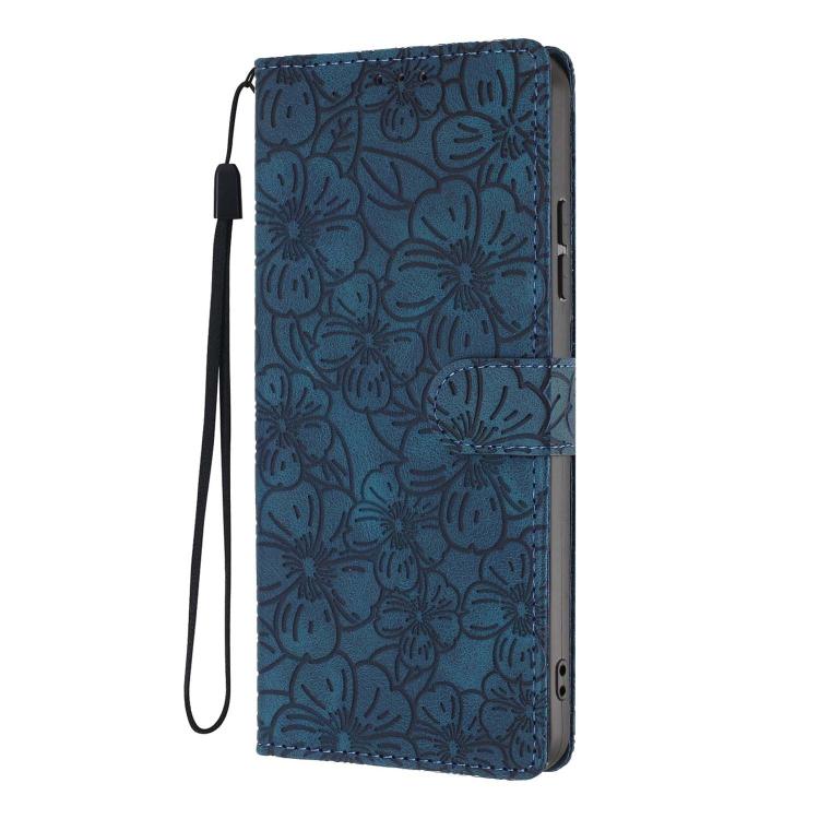 For Redmi Note 13 Pro+ Cherry Blossoms Embossed Leather Phone Case