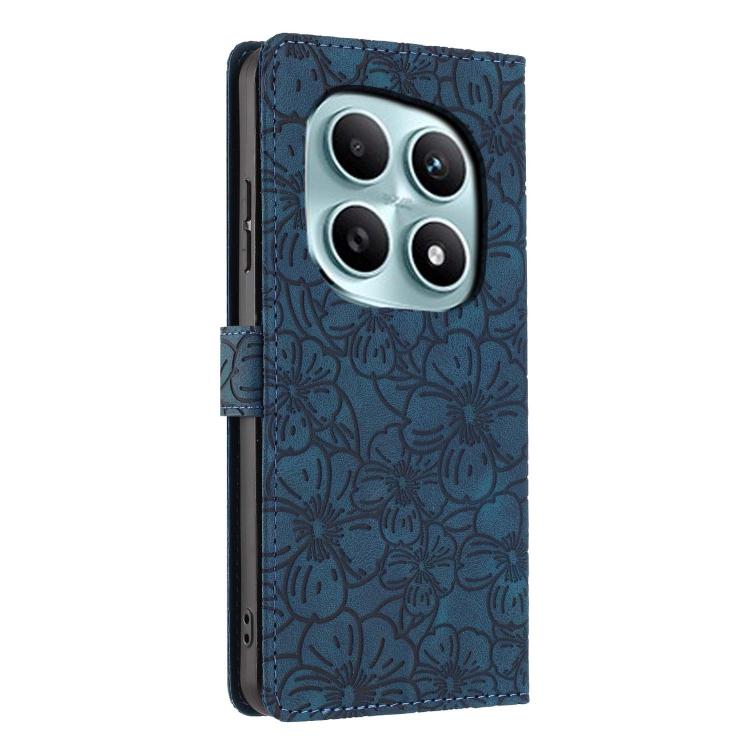 For Redmi Note 15 4G / 5G Global 164mm Cherry Blossoms Embossed Leather Phone Case