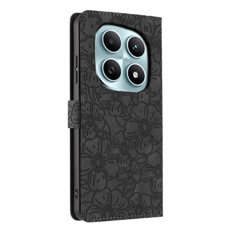 For Redmi Note 15 4G / 5G Global 164mm Cherry Blossoms Embossed Leather Phone Case